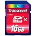 Transcend 16 GB SDHC Class 2 Flash Memory Card TS16GSDHC2 (Red)