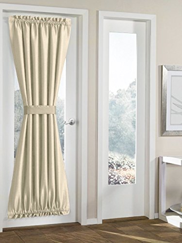 RHF Blackout French Door Curtains - Door panel 40W by 72L Inches-Beige
