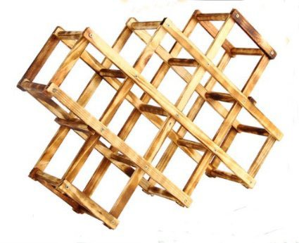 Elife Wood 10-Bottle Wine Rack (10-bottle)