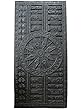 SUN Temple Surya Konark Wheel Wall Panel Yoga Decor Hand Carved ZEN Eclectic 72 X 36