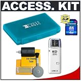 Transcend 4GB HC SecureDigital (SDHC) Memory Card with USB 2.0 Card Reader + Universal Memory Card Case + 5-Piece Cleaning Kit