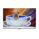 Limited Edition Violano Business Card Holder Victorian Mouse Teacup