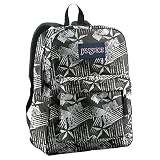 JanSport Superbreak Classics Series Daypack (Black/ White Ramble)