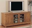 Antique Oak 66" Wide Video Console By Powell Furniture