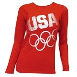 51kDQWAxKIL. SL160  2012 Olympics USA Rings Long Sleeve Womens Shirt, XL