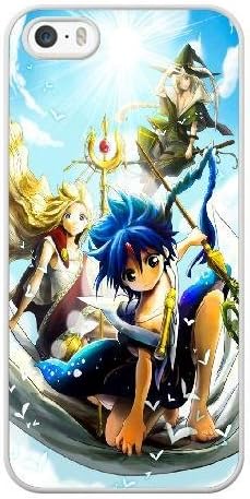 Generic Call Phone Case for iPhone 5 5s [Color:White] MAGI THE LABYRINTH OF MAGIC® SERIES [Numbering:DJKSJGFOK2293]