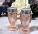 Pink Depression Style Glass Salt and Pepper Set
