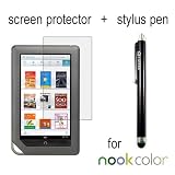 Anti-Glare Screen Protector For Barnes & Noble Nook COLOR + Touch Screen Stylus Pen caseen brand