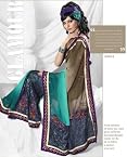 Indian Designer Sari With Unstitched Blouse 30013b