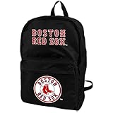 MLB Boston Red Sox Foldaway Backpack (Small, Black)