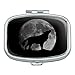 Wolf Howling Moon Silhouette Rectangle Pill Case Trinket Gift Box