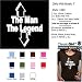 THE MAN THE LEGEND T-Shirt - 100% Baby Rib Jersey Combed Cotton WOMEN'S T-Shirt - Sweat Shop Free