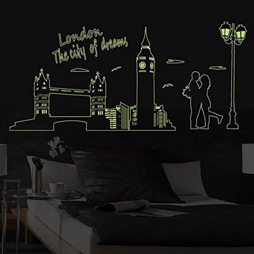 Fluorescent London City Dream Wall Stickers