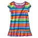 Girls' Circo� Rainbow Color Striped Short-Sleeve Tunic Shirt S