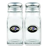 NFL Baltimore Ravens Glass Salt & Pepper Shakers