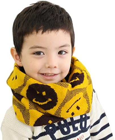 Boys Kids Girls Baby Scarf Ring Warm Neck Infinity Scarve Infant Scarf - Yellow