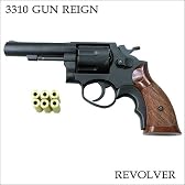 S&W M10 1/1スケールリボルバーガスBBガン ブラック*ウッド