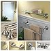 Gatco 4336 Tiara Glass Shelf, Satin Nickel
