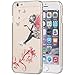 iPhone 6 Case, iPhone 6S Case, iYCK 3D Handmade Clear Bling Crystal Rhinestone Diamond Hard Plastic Rubber Snap On Shell Back Skin Case Cover for iPhone 6 / 6S 4.7 inch Screen - Butterfly Floral Fairy