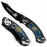 Cobalt Scorpion Hunter Pocket Knife Tactical Folder