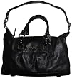 Women's Coach Purse Leather Handbag Ashley Satchel Black