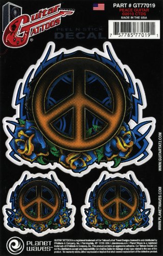 Planet Waves GT77019 Guitar Tattoo Aufkleber f&uuml;r Gitarren und B&auml;sse