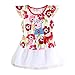 Coralup Little Girls Cotton Casual Dress(18M-6Y)