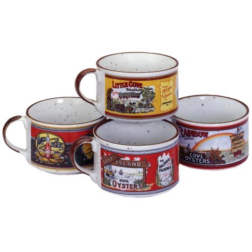 TABASCO Antique Label Soup Bowls - set of 4 On Sale