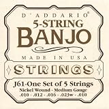 D'Addario J61 5-String Banjo Strings