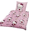 Global Labels G 50 600 HK35 115 Renforce Bettwäsche Hello Kitty 135 x 200 cm Bettbezug und 80 x 80 cm Kissenbezug