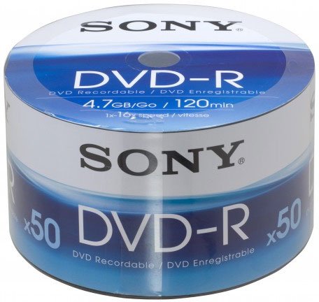 Sony DVD-R 4.7GB 50er Bulk Preisvergleich