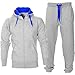 Mens Blue Contrast Tracksuit
