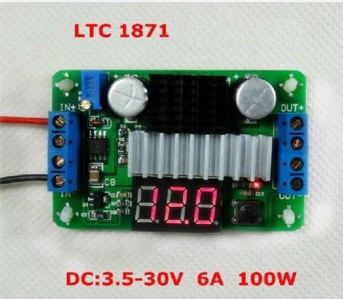 DC-DC LTC1871 Step Up Boost Module Power Supply 3.5V to 30V 100W LED Voltmeter
