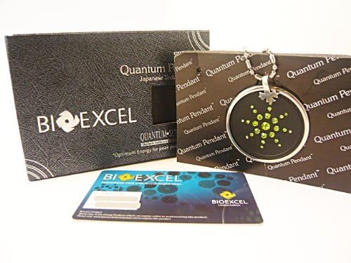 Bioexcel Swarovski Green Crystals Quantum Scalar Energy Pendant+ Free Bio Card + Free Anti Radiation Stickers
