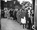 Sugar Rationing (Crowd Lined Up) Art Poster Print - 13" X 19"