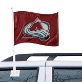 NHL Colorado Avalanche 12" x 15" Burgundy Car Flag