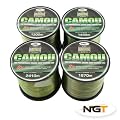 Carp & Coarse Fishing Line Camo Colour available in 8lb 10lb 12lb 15lb Breaking Strain