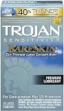 Trojan Sensitivity Bareskin Lubricated, Latex Condoms, 10-count