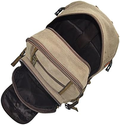 4 Compartment Large Heavy Duty Travel Hiking School Backpack with Padded Laptop Tablet Sleeve