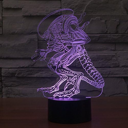 CHEAN LED Touch 7 Color Change Bloodcurdling Alien Lamp Night Light