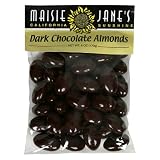 Maisie Janes Dark Chocolate Almonds, 6-Ounce Packages (Pack of 3)