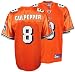 Men's Daunte Culpepper Miami Dolphins NFL Equipment Replica Football Jersey by Reebok (Orange-White)(Size=SMALL)