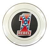 Porcelain Plate of Number One U.S. Confederate Rebel Battle Flag