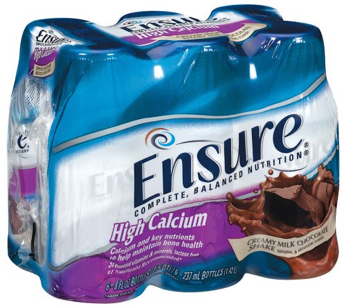 Ensure High Calcium Complete Balanced Nutrition, Ready to Use, Chocolate, 24- 8 Fluid... by Ensure