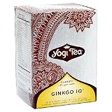 Yogi Tea Clarify, Ginkgo IQ, Organic, Tea Bags, 16-Count Boxes (Pack of 6)
