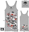 Skelanimals BUNNIES Juniors Silver Tanktop Tee Shirt