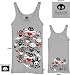 Skelanimals BUNNIES Juniors Silver Tanktop Tee Shirt, Medium