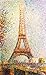 Artifact Puzzles - Whimsical Seurat Eiffel Tower Wooden Jigsaw Puzzle