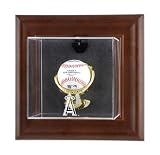 Los Angeles Angels of Anaheim Brown Framed Wall Mounted Logo Baseball Case