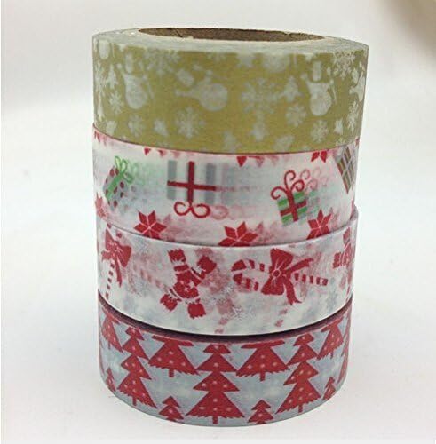 2pcs DIY Christmas Japanese Tape Paper Masking Tape for Photo Album Cute Gift